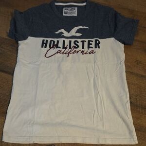 Hollister Kids Navy and White California Tee